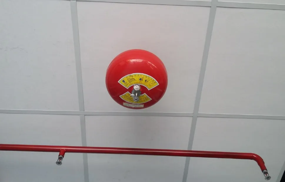 Cách lắp bình cầu chữa cháy tự động ABC 8kg 