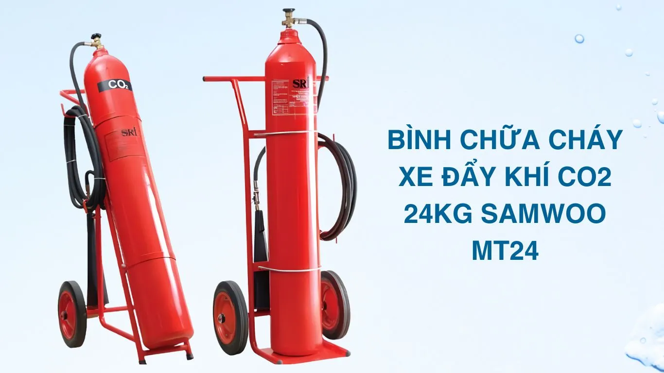 Bình chữa cháy xe đẩy Samwoo 24 Kg