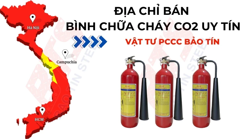 Địa chỉ bán bình chữa cháy CO2 uy tín tại HCM