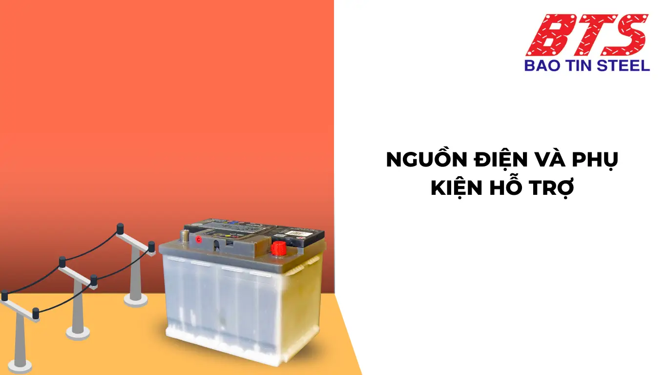 Nguồn điện và phụ kiện hỗ trợ