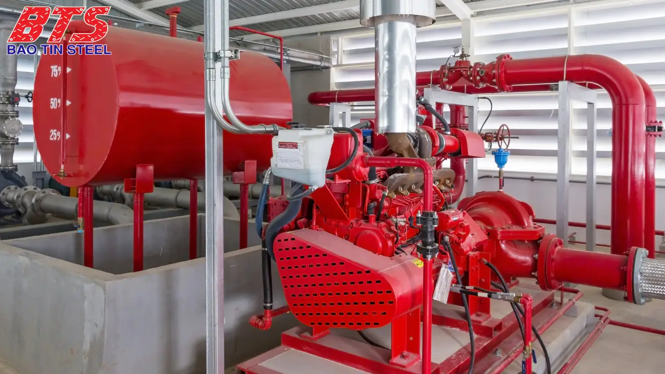 Các thành phần chính của hệ thống sprinkler