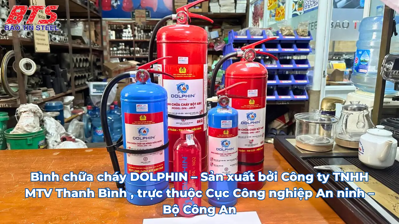 Bình chữa cháy đạt chuẩn, được chứng nhận bởi cục PCCC - Bộ Công An