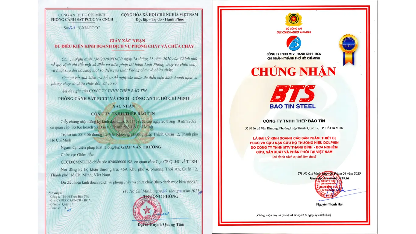 Thép Bảo Tín - Cung cấp giải pháp vật tư PCCC uy tín